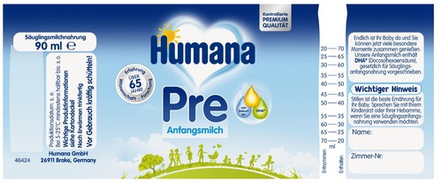 Humana anfangsmilch pre - anfangsmilch,