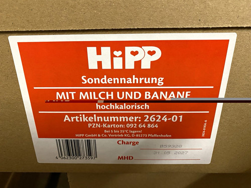 Hipp sondennahrung mit milch - hipp,