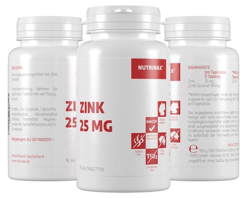 Nutrinax zink 25mg 730 - nutrinax,