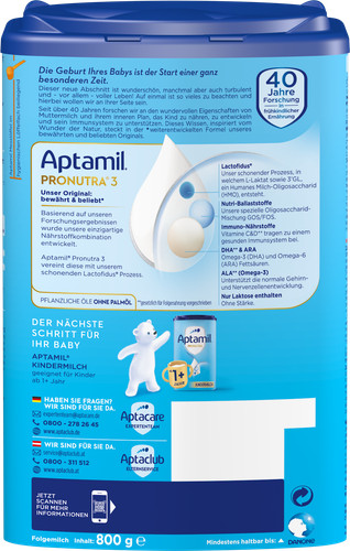 Aptamil pronutra folgemilch - 3,